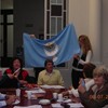 Bandera Universal de la Paz en comision constituyente. 08-07-09 E.R.